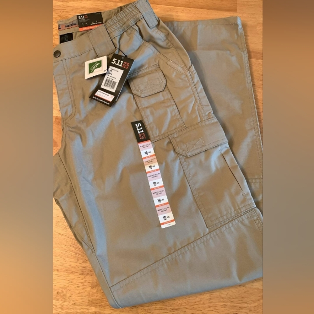5.11 Tactical Women's Cargo Khaki Pants - Tan - Size 16 Long - Picture 3 of 11